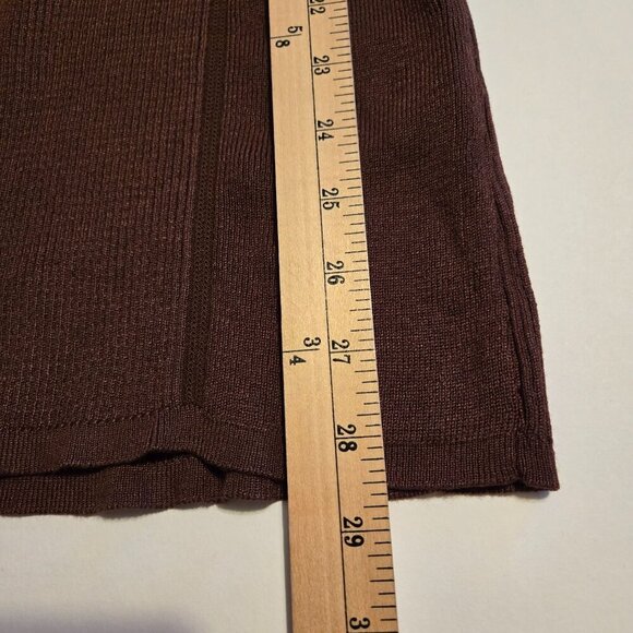 Ashley Stewart Expresso Brown Ribbed Knit Turtleneck Sweater Plus Sz 22/24 - Picture 4 of 10